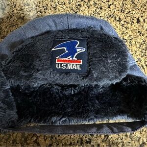 US Mail Winter Hat with Faux Fur Lining